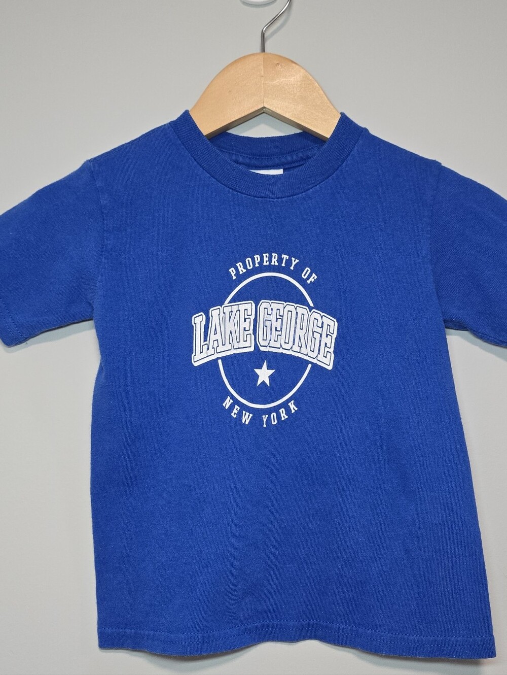 Kids' Blue Graphic Tee "LAKE GEORGE"